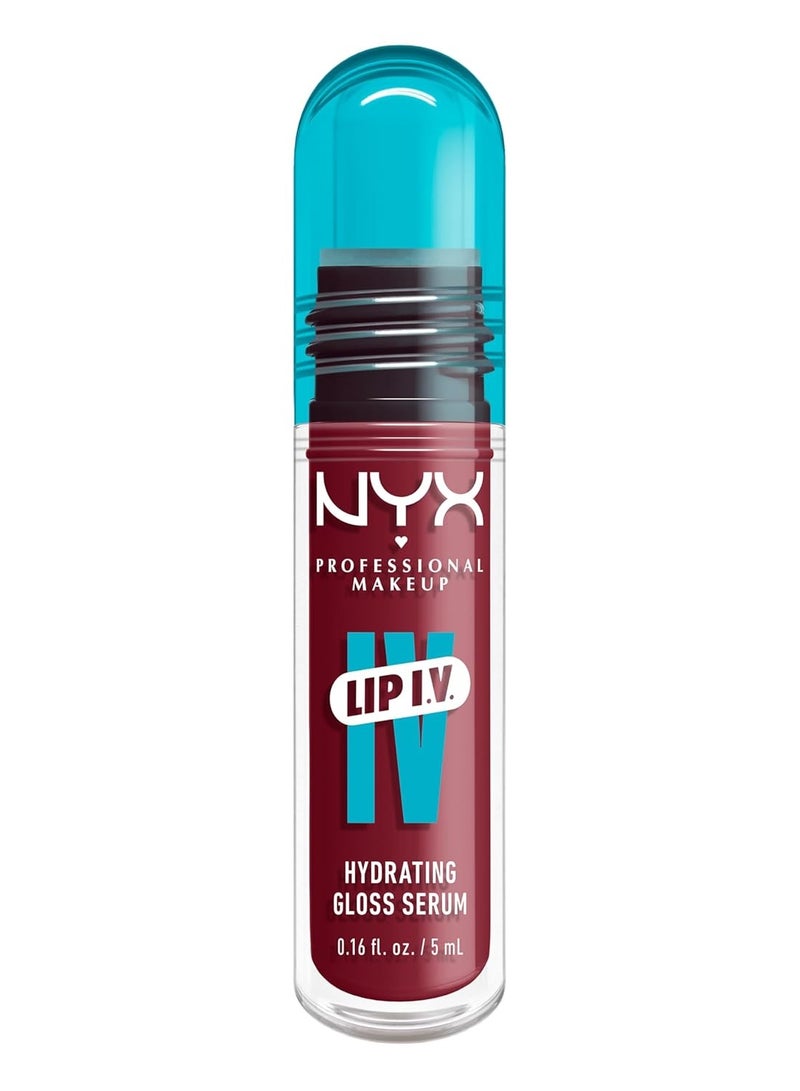 NYX PROFESSIONAL MAKEUP Lip IV Hydrating Gloss Serum - Bubble Gum Burst - 0.16 fl oz - Image 1